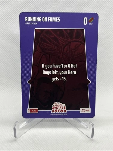 Bo Jackson Battle Arena 2026 Play 15 Running on Fumes PL-15 SP 1st Edition
