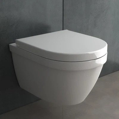 Alpenberger Toilette Hänge WC Spülrandlos Nano Wand WC & WC-Sitz Made in Europa