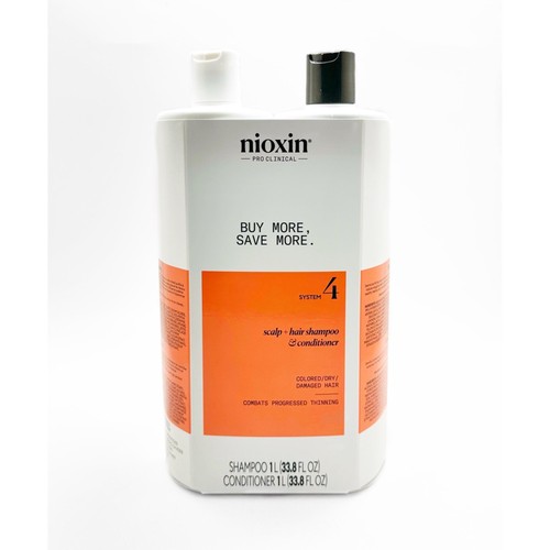 Juego de 4 limpiadores y acondicionadores para terapia del cuero cabelludo Nioxin System Duo 33,8 oz - Imagen 2 de 2
