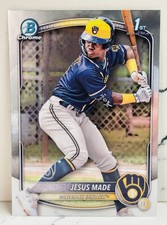 2025 Bowman Jesus Made Chrome #BCP-50 1st Prospect Milwaukee Brewers
