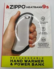Zippo Heatbank 9s Rechargeable Hand Warmer & Power Bank Up to 9 Hours Heat