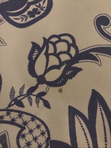 Talbots Blue And White Canvas Tote With Snapped Closure - Picture 5 of 11