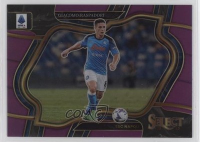 2022 Panini Select Serie A Field Level Purple Prizm 36/49 Giacomo Raspadori p8v