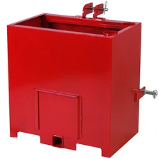 3 Point Hitch Ballast Box,800lbs Capacity 3 Point Category 1 Tractor Ballast Box