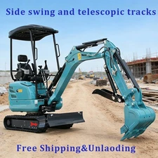 Mini Excavator 2.5Ton Pilot Kubota Diesel Engine Side Swing and Telescopic Track