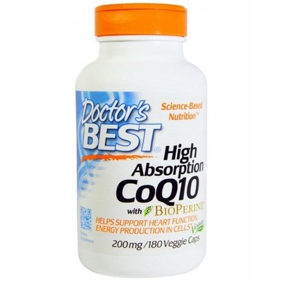 Doctor's Best KOENZYM Q10 Q-10 200 mg 180 Kapseln