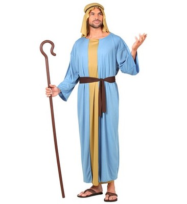 Widmann Shepherd (Tunic With Long Vest, Belt, Headpiece) (L) Turquoise / Light B