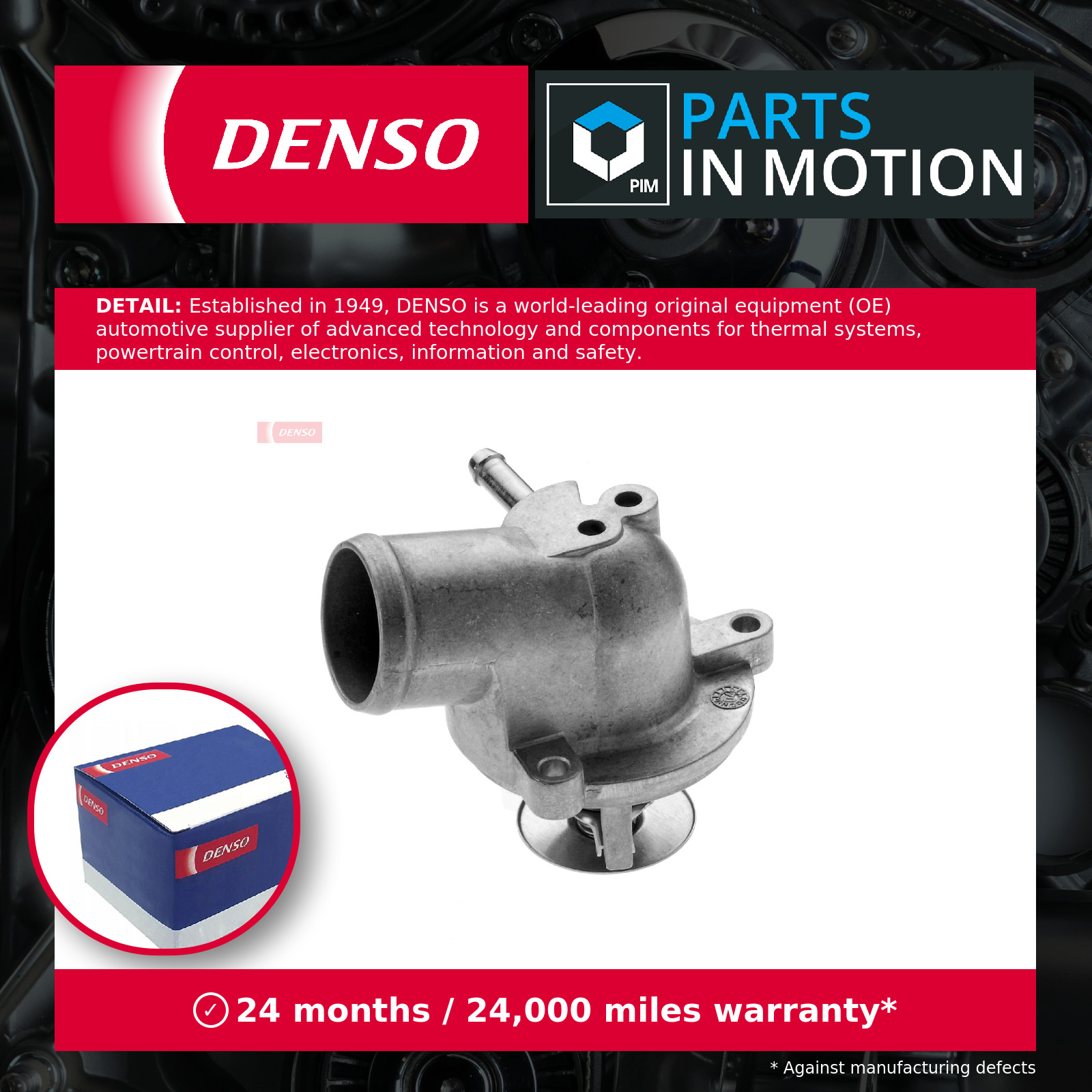 Coolant Thermostat fits MERCEDES C230 2.3 95 to 02 Denso 1112000415 1112000815 - Image 7