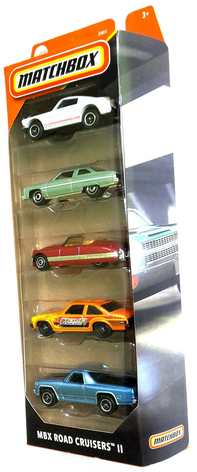 Matchbox 5er Pack5er Set MBX Road Cruisers 2025 Ford MustangChevysKurtis OVP