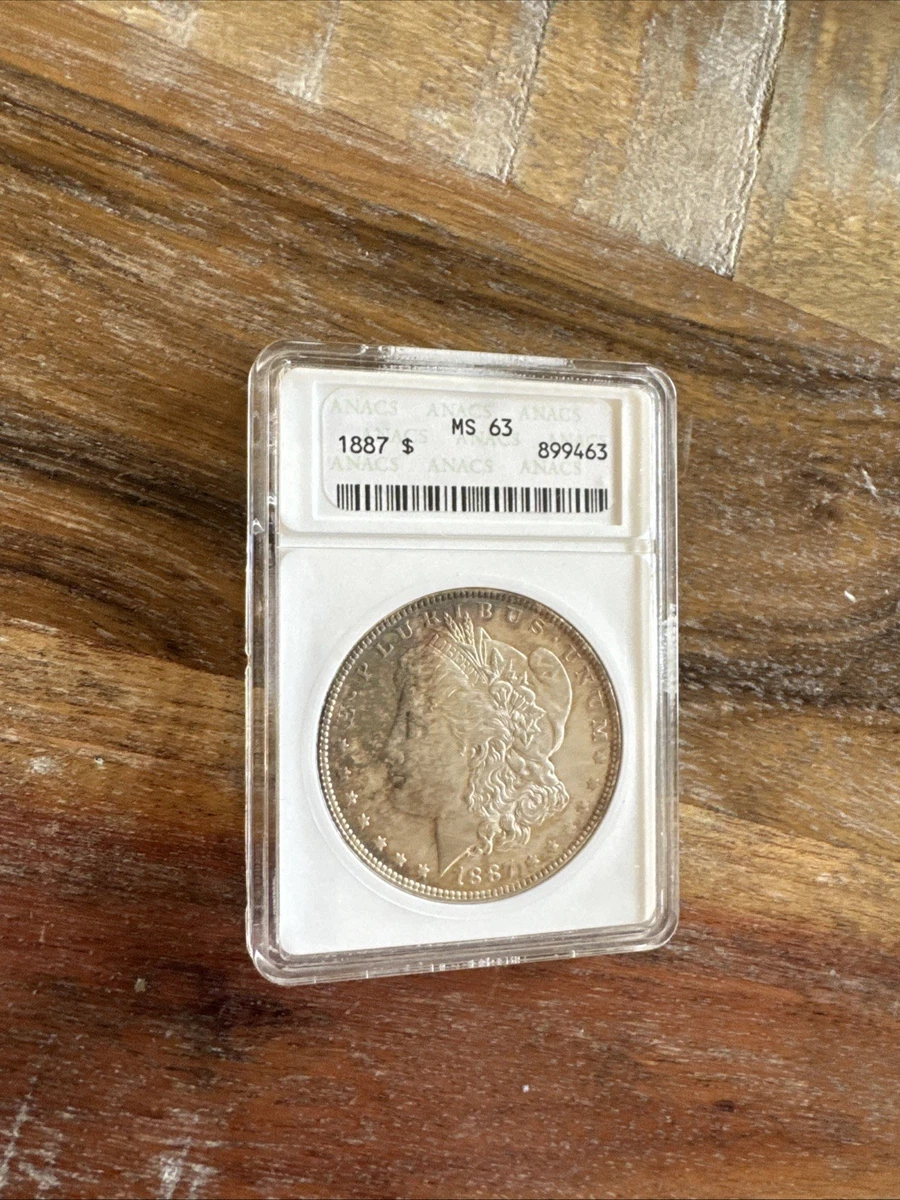 MS 63 Graded 1887 Year Morgan US Dollars (1878-1921) for sale | eBay