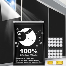 Portable Blackout Curtains, 40" x 57" Blackout Shades, 100 Portable Blacko...