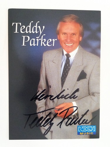 Teddy Parker - - original Autogramm - ca. 15x10cm - Autogrammkarte