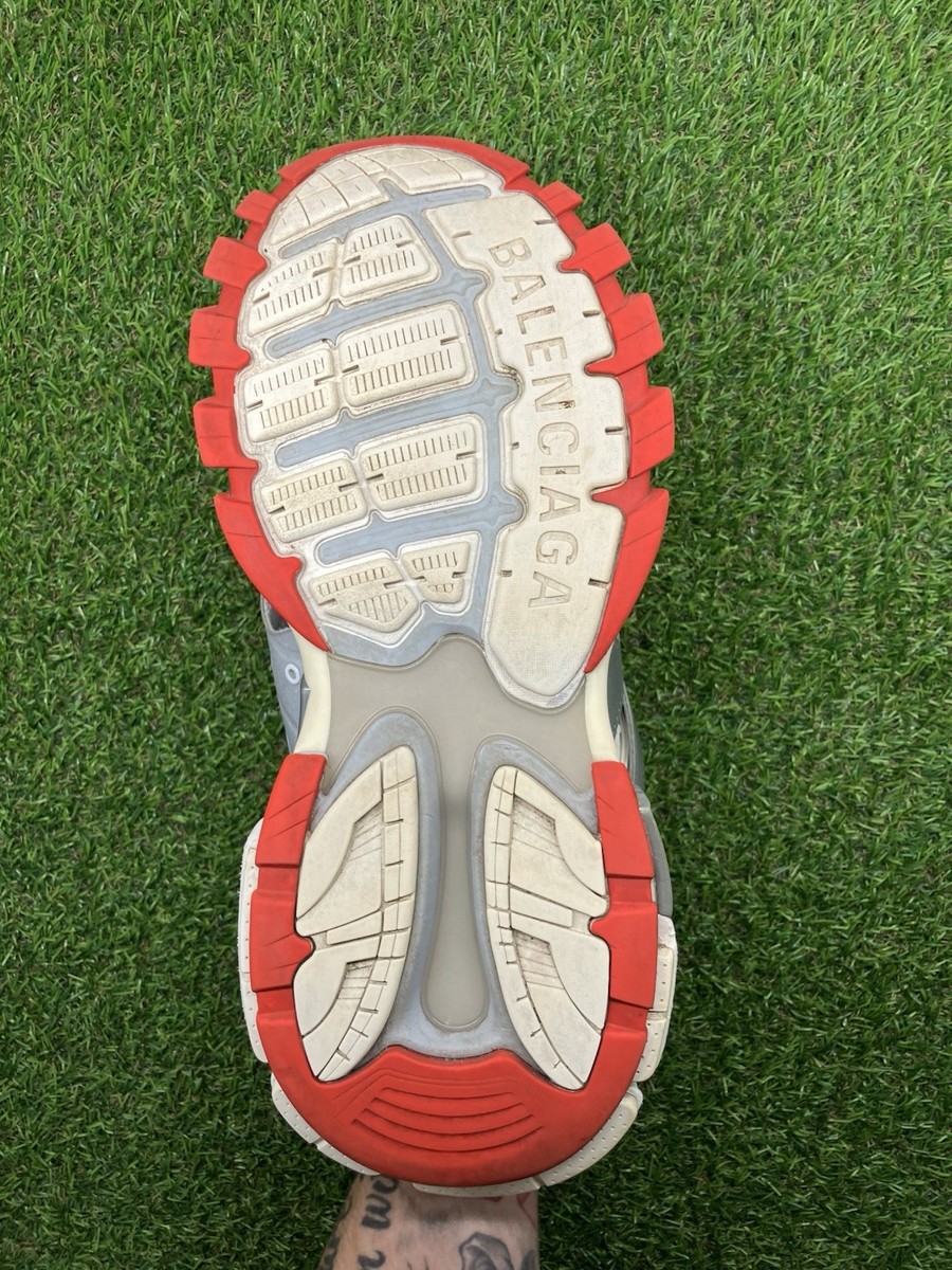 Size 46 (13 US) - Balenciaga Track Sneaker ' White Red ' | GOOD