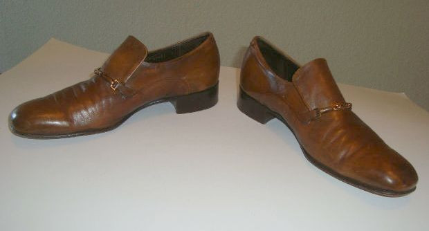 VTG Johnston & Murphy Aristocraft Brown Dress Slip-on Shoes 