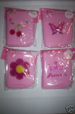 CUTE Set of 4 PRINCESS Pink Zipper Coin Purses/Wallets