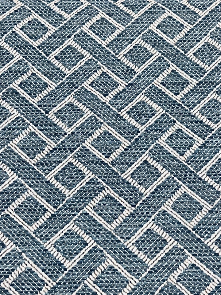 Tela geométrica tejida de canasta Lee Jofa - tejido Maldon / marino 4,75 yd 2020102,505 Foto 2 de 4
