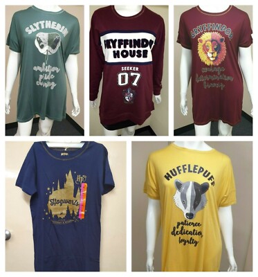 Primark Donna Harry Potter Grifondoro Camicia da Notte Nightwear Long T-shirt NUOVA con etichetta