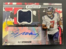 2024 Topps Football Composite CJ STROUD Patch Auto Player Worn 32/99 Texans RC