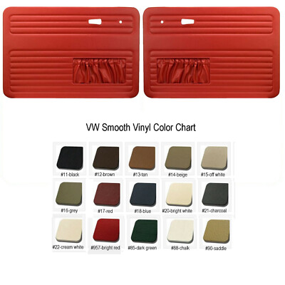 1967-79 VW Volkswagen Bug Super Beetle Front Door Panels W/ Pockets - Any Color