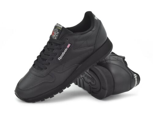 Reebok klassische Leder Unisex Turnschuhe Herren Größen schwarz GY0955 Erwachsene Turnschuhe - Bild 1 von 7