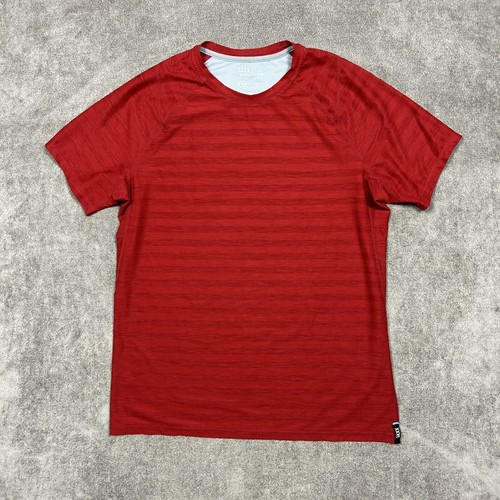 Saxx Camicia Uomo Media Hot Shot Manica Corta Tech Tee Rossa Outdoor Palestra