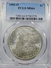 1902-O Morgan Silver Dollar PCGS MS64 New Orleans Minted