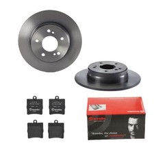 BREMBO BREMSSCHEIBEN Ø278mm + BREMSBELÄGE HINTEN FÜR MERCEDES 100-KLASSE W203