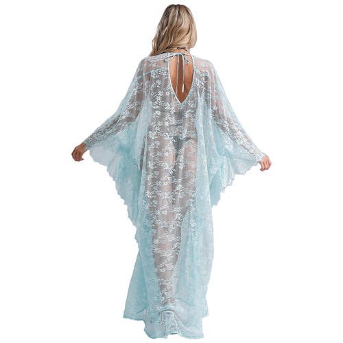 Mujer Bata Chemises Vestido Camisón Traje de Baño Informal Cubrir Largo Malla Caftán - Imagen 54 de 75