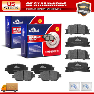 Front Rear Ceramic Brake Pads for 2002 - 2006 Toyota Camry Japan Built Models