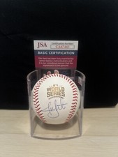 Jon Lester Signed 2016 World Series Baseball JSA COA Chicago Cubs