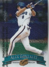 FREE SHIPPING-MINT-1998 Topps Finest Alex Gonzalez #199-PLUS BLUE JAYS BONUS CDS