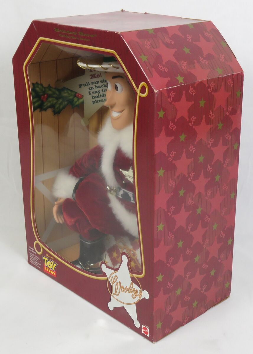 Toy Story Woody Holiday Hero Series 1999 Christmas Mattel Toy Story Woody Holiday Hero Series 1999 Christmas Mattel