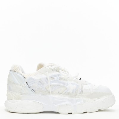 new MAISON MARGIELA Fusion white deconstructed glue covered low dad sneaker  EU39 | eBay