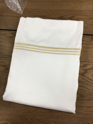 Triple Luxe Just Flat Sheet Gold in King | Hotel Collection