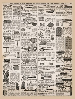 11293.Decor Poster.Room interior.Vintage wall art.Victorian Kitchen utensils