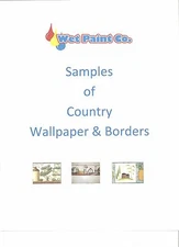 Samples of Country Wallpaper or Border in Wet Paint Company Store