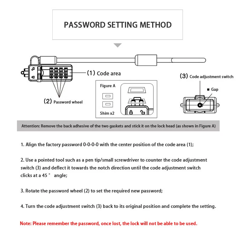 Anti Theft Computer Lock Suitable For 6 * 2.5MM NANO Small Keyhole Laptops - Picture 6 of 10