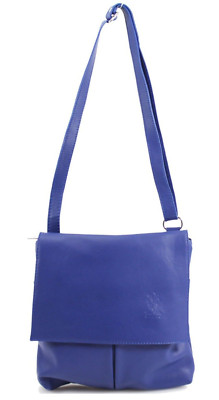 Damenhandtasche echt Vera Pelle Leder Umhängetasche Schultertasche Kuriertasche