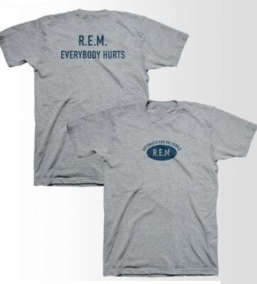 R.E.M. - Automatic - Heather Grey Organic Cotton t-shirt