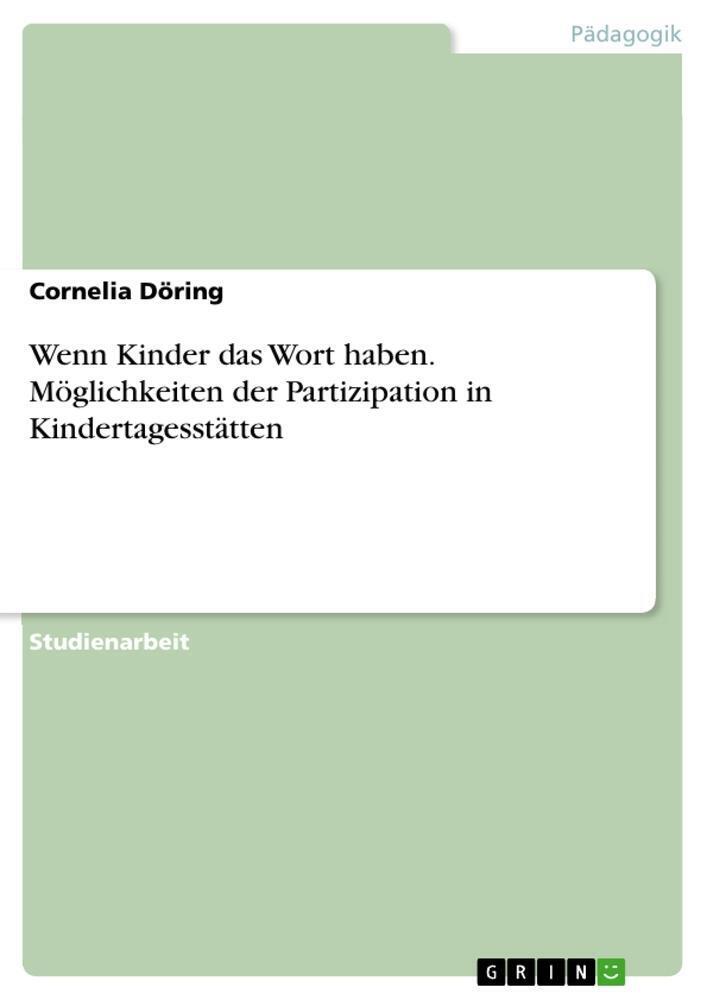 Thumbnail - Wenn Kinder Das Wort Haben. Möglichkeiten Der Partizipation In