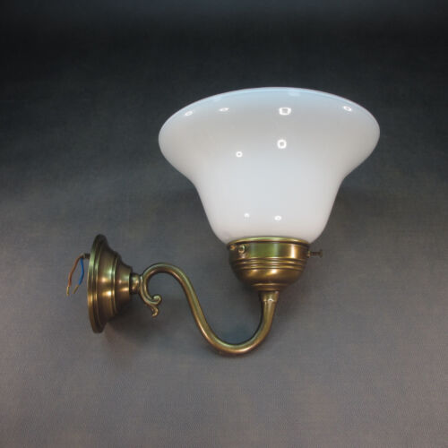 Jugendstil Wandlampe Antik Wandleuchte Vintage Messing Lampe Retro Flurlampe - Bild 1 von 14