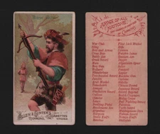 1887 N3 Allen & Ginter ARMS of ALL NATIONS U-Pick