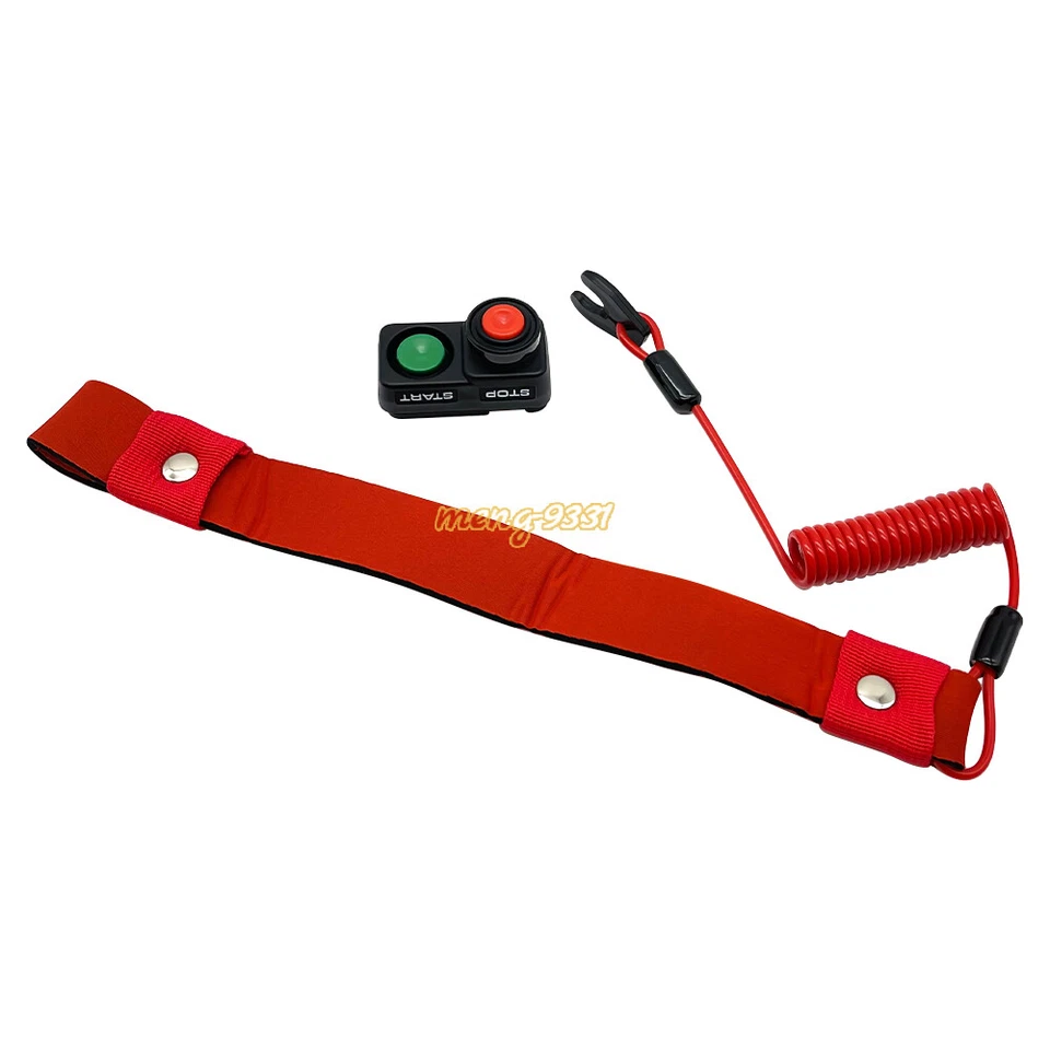 Interruptor de parada de apagado con cordón para moto acuática Kawasaki JS300 JS440 JS550 JS800 JS1500 Foto 4 de 4