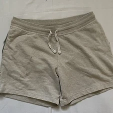 Chubbies Sweat Shorts Mens MEDIUM  Beige  Lounge Drawstring Fleece 5” Inseam