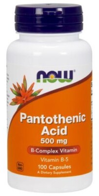 Now Foods Pantothenic Acid 500 mg 100 Capsules