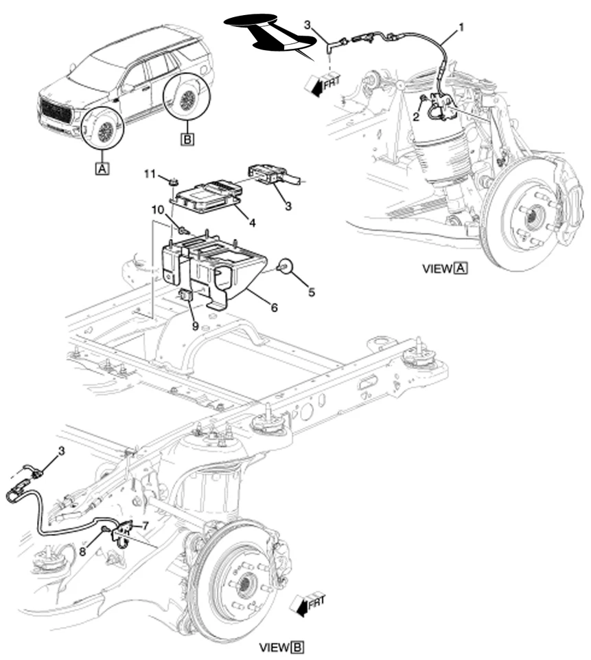 Electronic Suspension Front Vertical Accelerometer & Sensor Escalade Tahoe Yukon - Image 2 of 4
