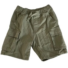 H M Kids Cargo Shorts Khaki green SZ 6 Y
