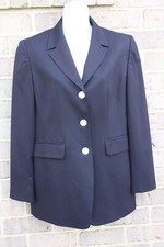 Talbots Dark Navy Blue Classic Blazer, Size 4