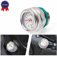 M30X1.5 Fuel Tank Cap w/Oil Temperature Gauge Engine Valve Cover Oil Filler Cap