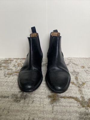 Walk London Black Leather Chelsea Boots Mens Size 6 | eBay display picture 3
